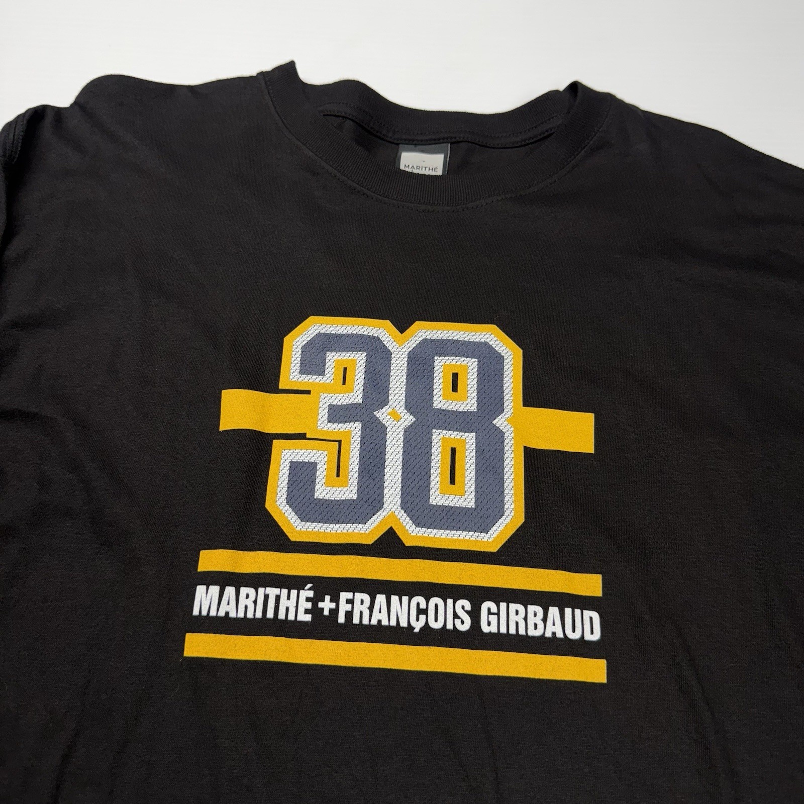 Vtg Marithe Francois Girbaud Y2K Punk Big Logo Mens Long Sleeve Shirt XL Black gallery