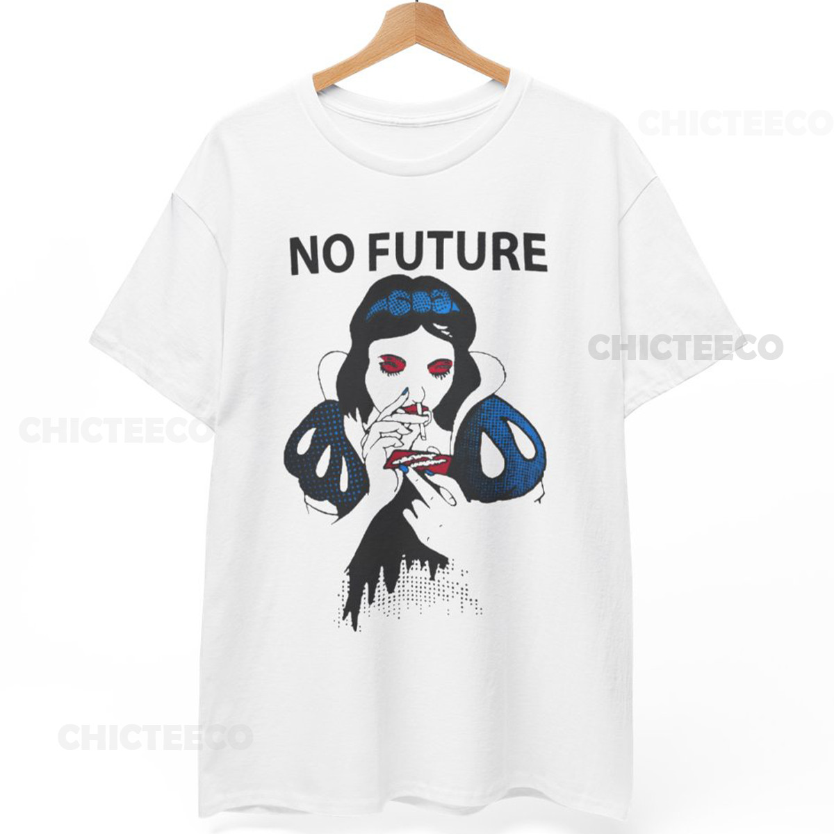 NO FUTURE Snow Whi*e Seditionaries 70s Punk Vivienne Westwood Unisex Tee