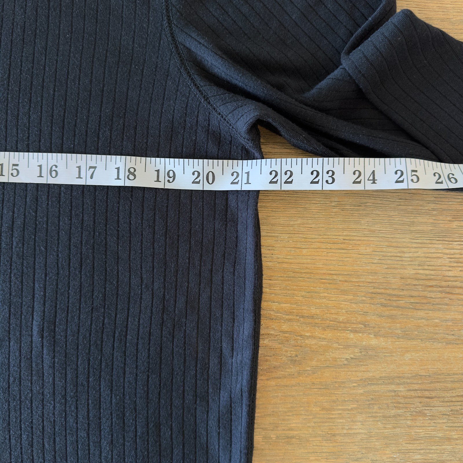 VINCE Men's Long-Sleeve Ribbed Knit Henley Top-Black-Crewneck Casual Basic-Sz XL gallery