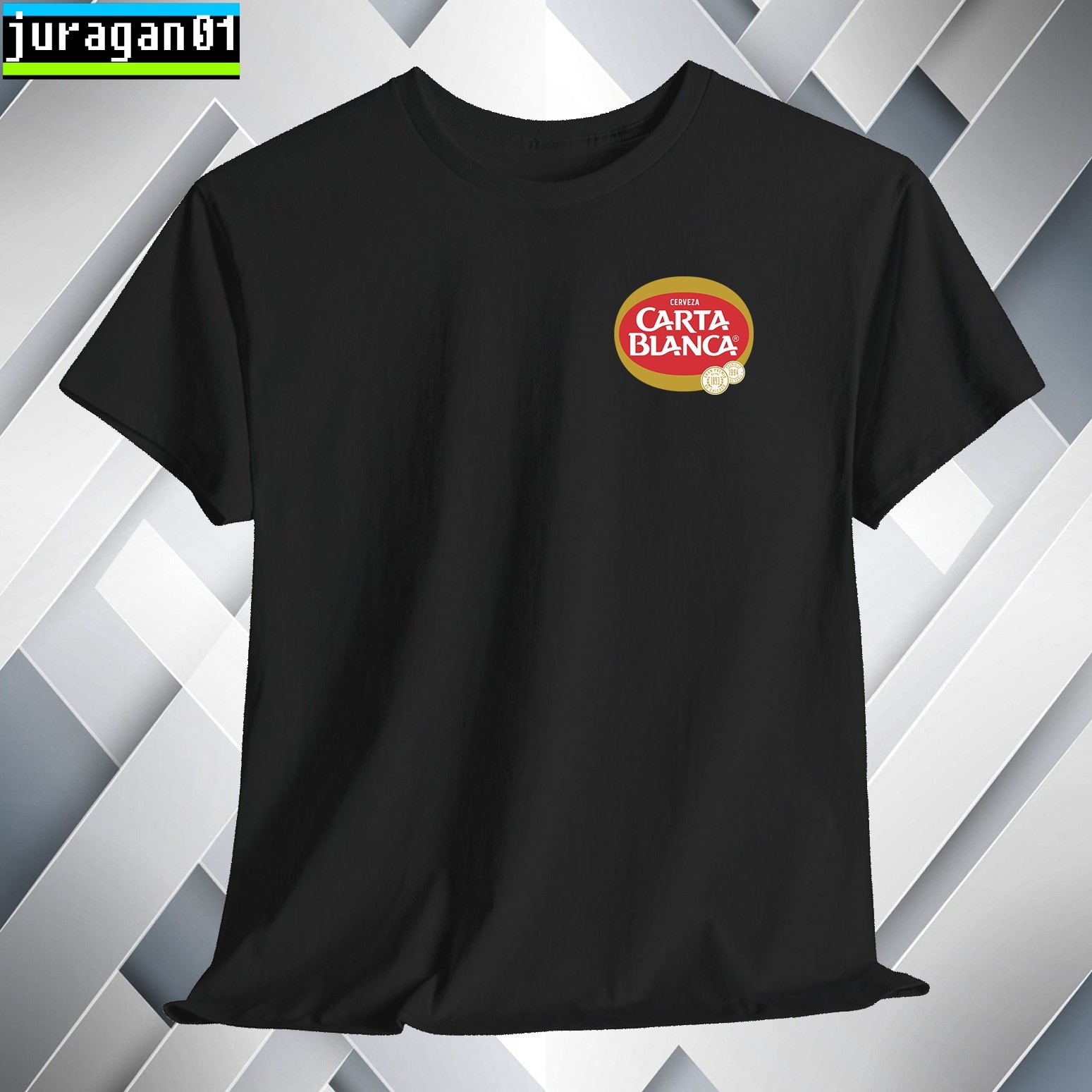 Carta Blanca Mexican Beer T-Shirt Logo Many Colors Size S to 5XL Made in USA gallery
