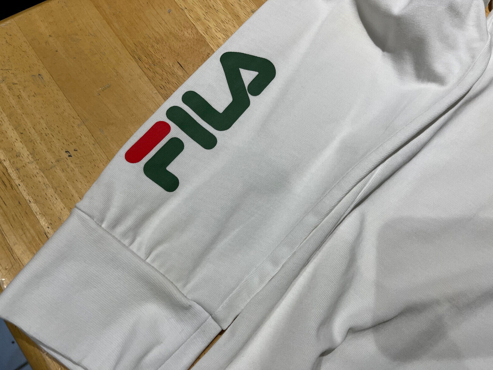 FILA x Patterson Tennis Graphics WHITE Long Sleeve T-Shirt - Men's Sz L gallery