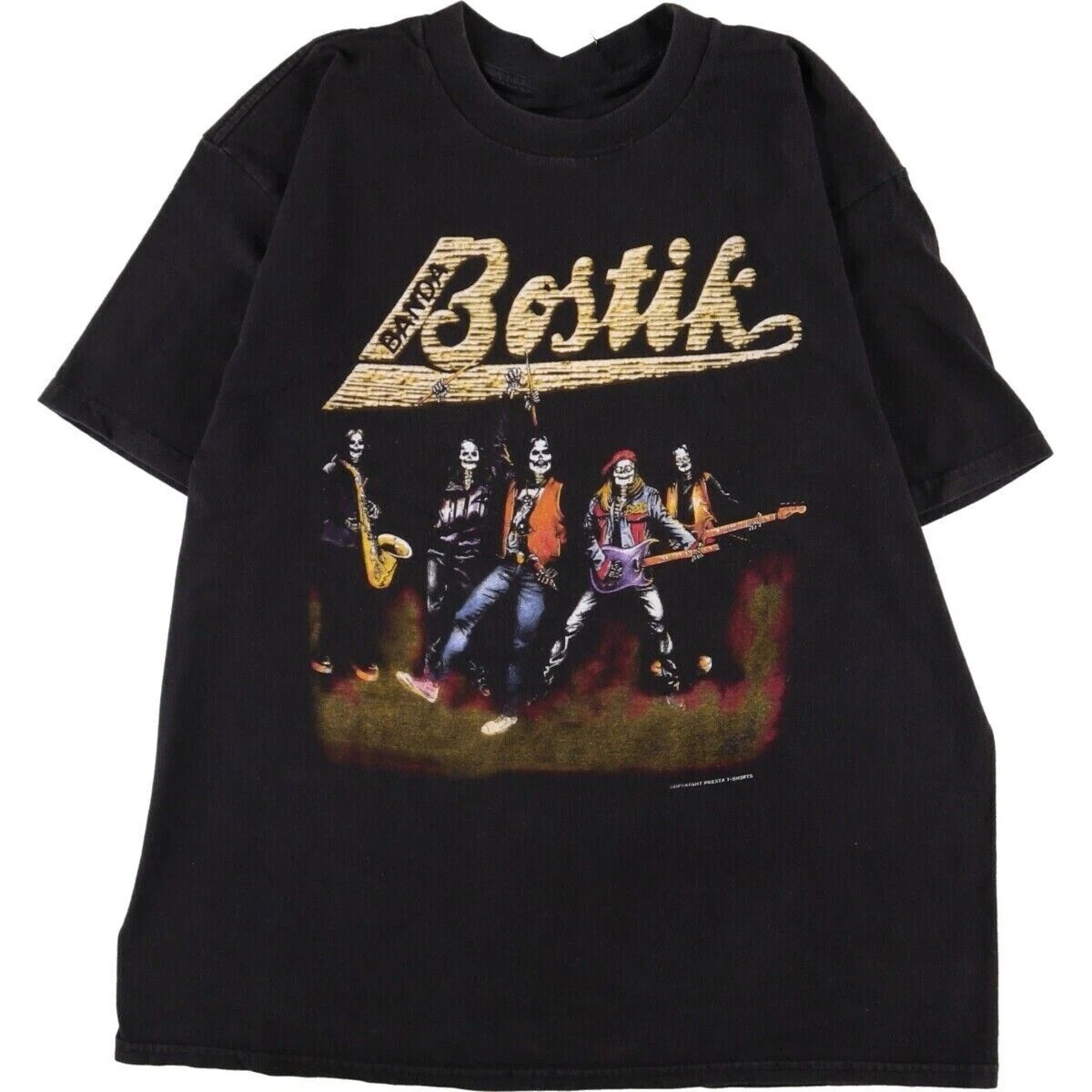 Vtg Banda Bostik Band Live In Tour Cotton Black Unisex All Size T Shirt TU380 gallery