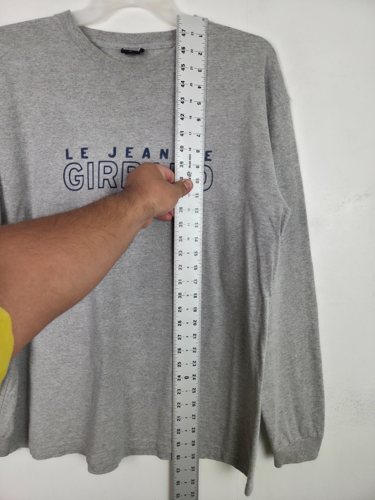 Vtg Marithe Francois Girbaud T-Shirt Men Medium Gray Long Sleeve Crew Neck gallery