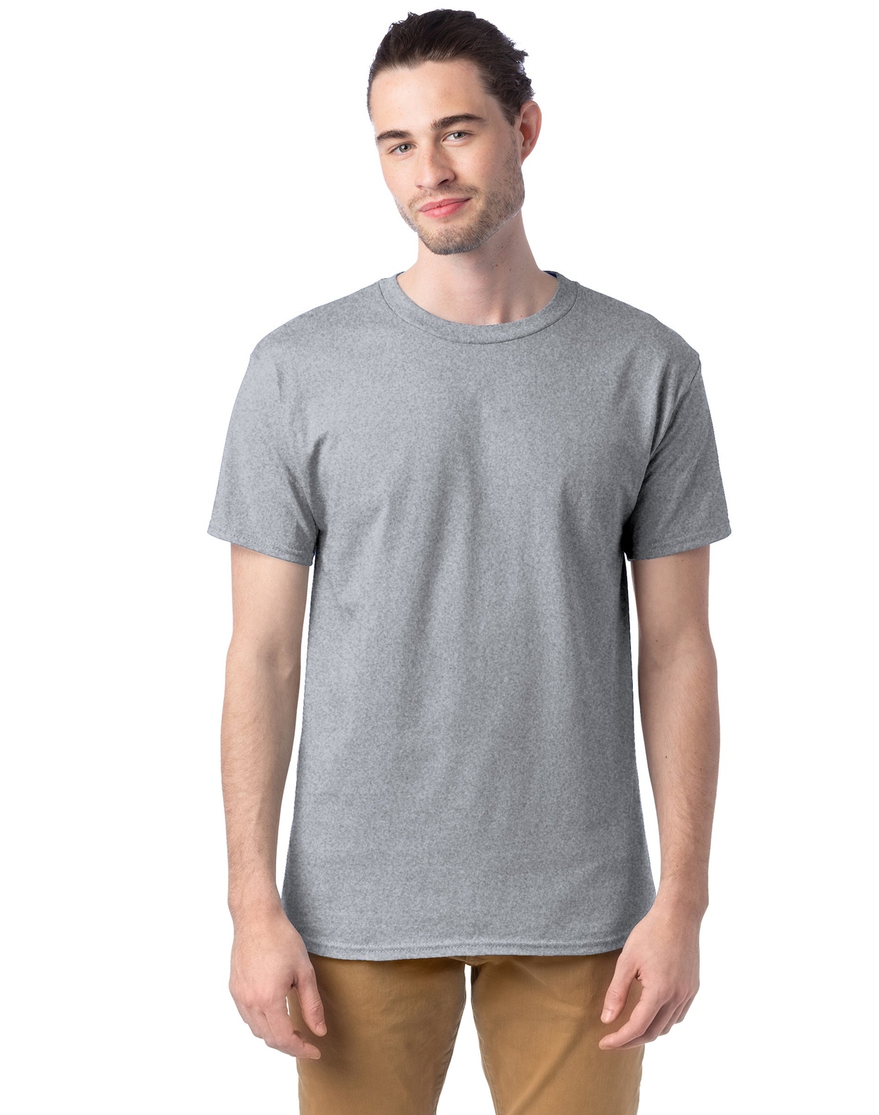 Hanes Men T-Shirt 6Pack Short Sleeve Tee Crewneck Midweight Essentials Authentic gallery