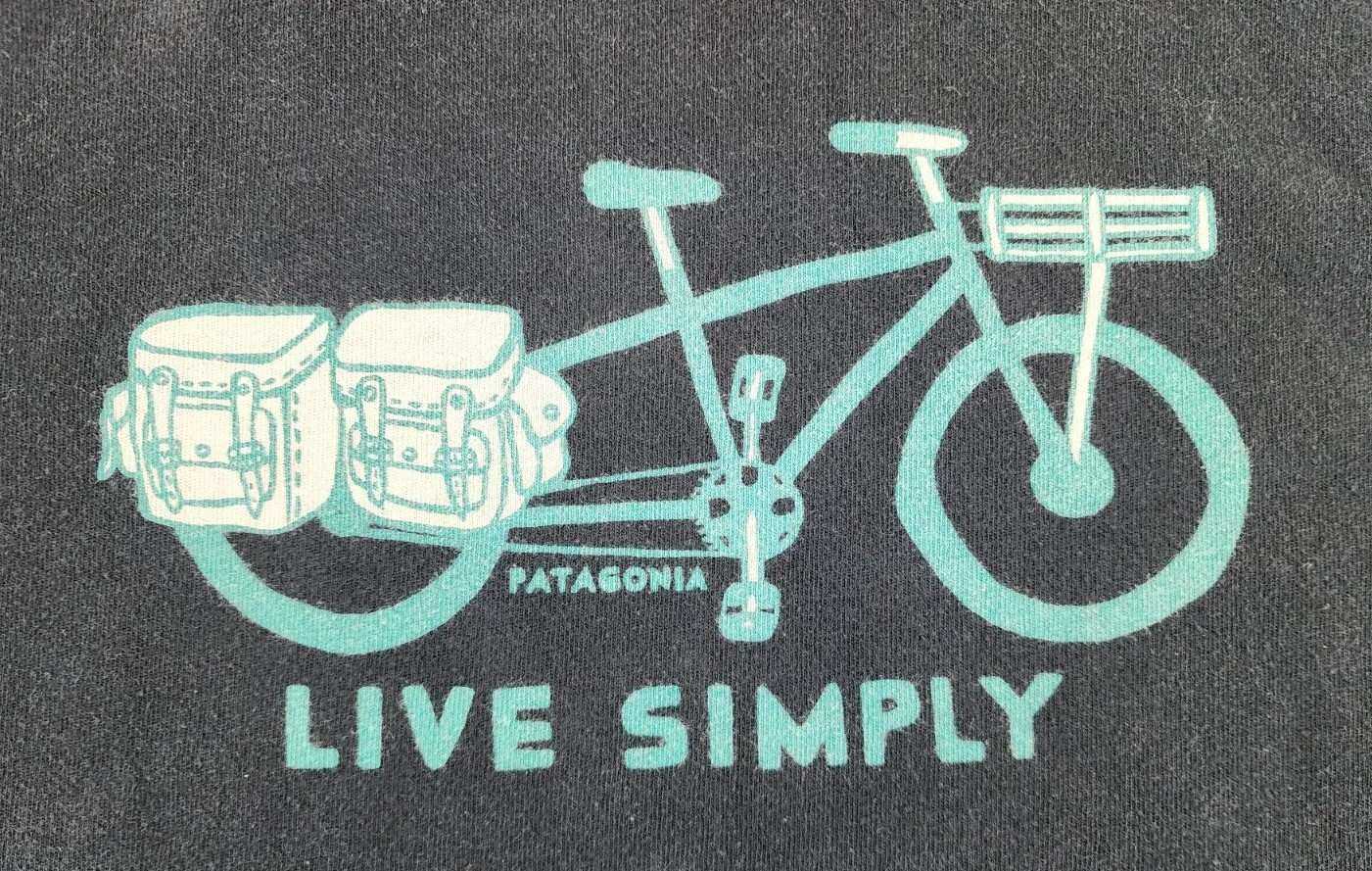 Patagonia Shirt Men Extra Large Bicycle Live Simply Cycling Bike Black Adult A52 gallery