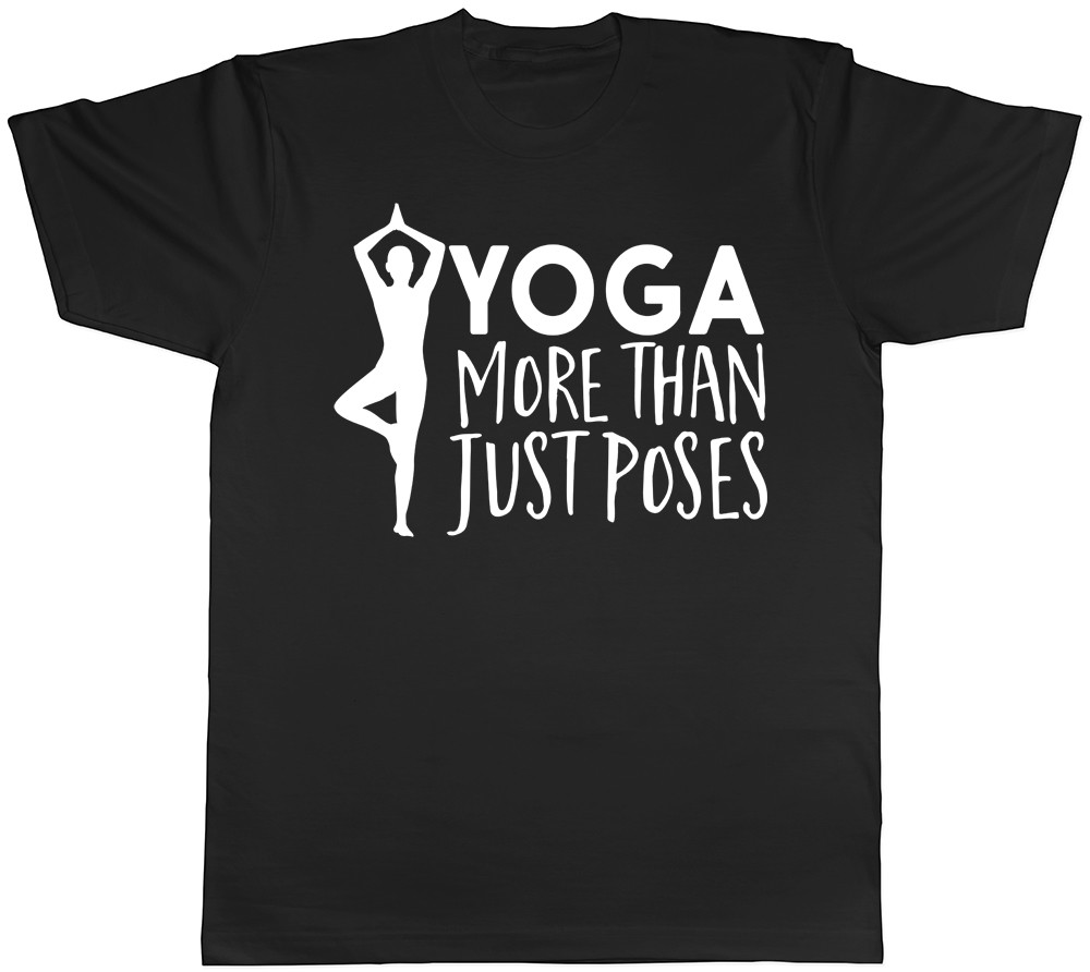 Yoga more than just Poses Mens Gym Exercise T-Shirt Tee gallery