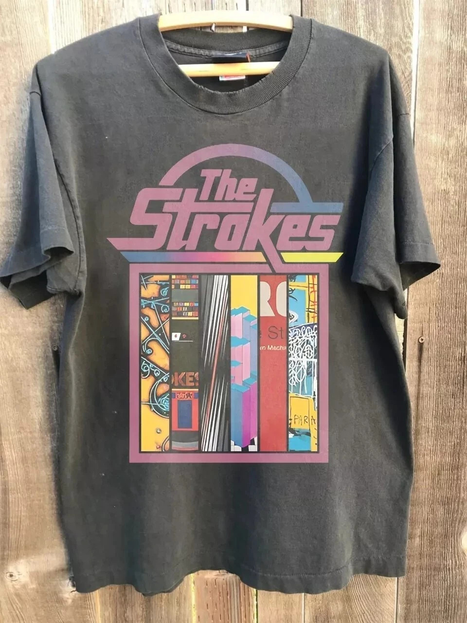 The Strokes Vintage Indie Rock Band Graphic Tee Charcoal S-5XL gallery