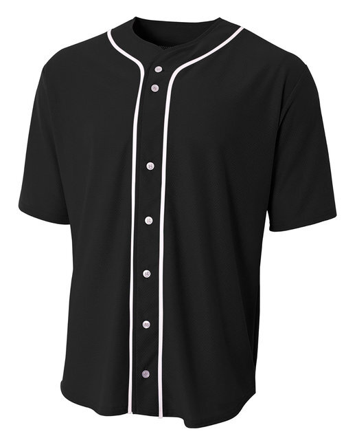 A4 Youth NB4184 Polyester/Spandex Full Button Stretch Mesh Baseball Jersey gallery