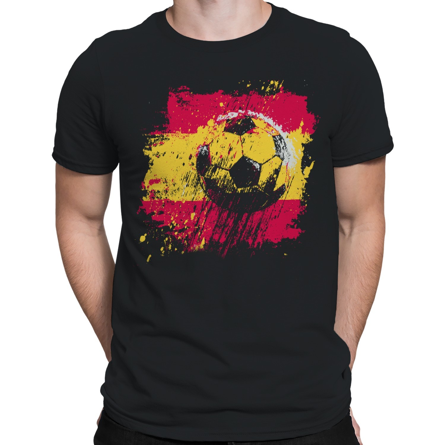 Spain Soccer Grunge Men's T-shirt gallery