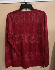 LAUNDER LEGEND Bear Design 23 Mens Medium Tees Long Sleeve Red Round Neck
