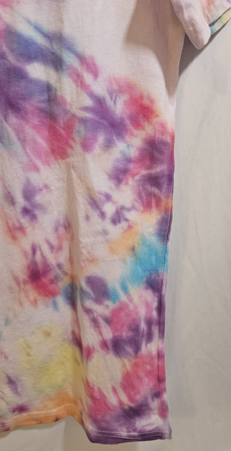 Handmade Kaleidoscope Tie Dye Shirt Size M Men's Wrangler Cotton Short Sleeve gallery