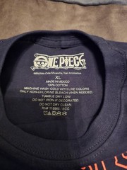 One Piece “Luffy” size XL Double Sided Graphic T-shirt Vintage Black.