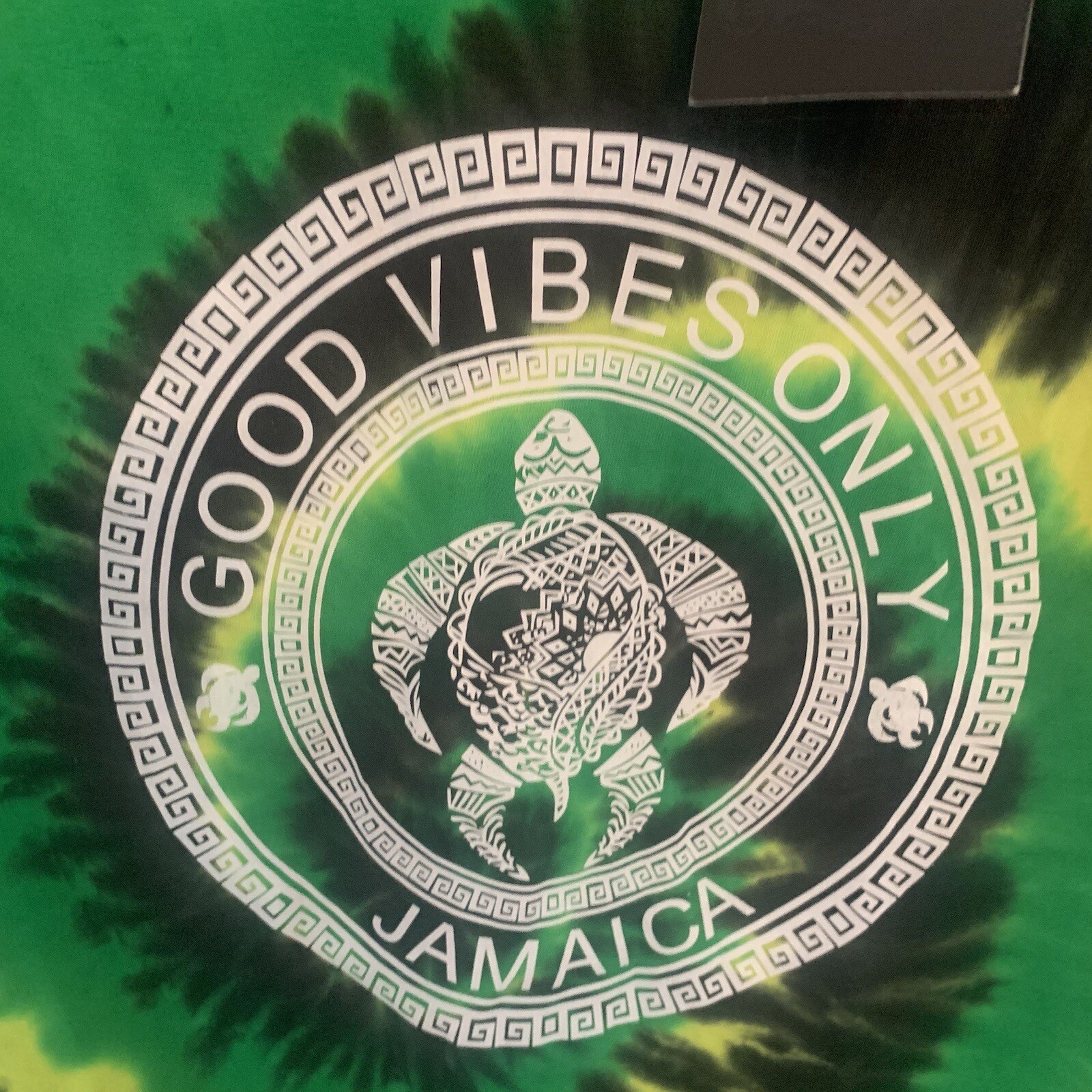 NWT Show Off Clothing Jamaica Good Vibes Only Tie Dye T Shirt Size Large gallery