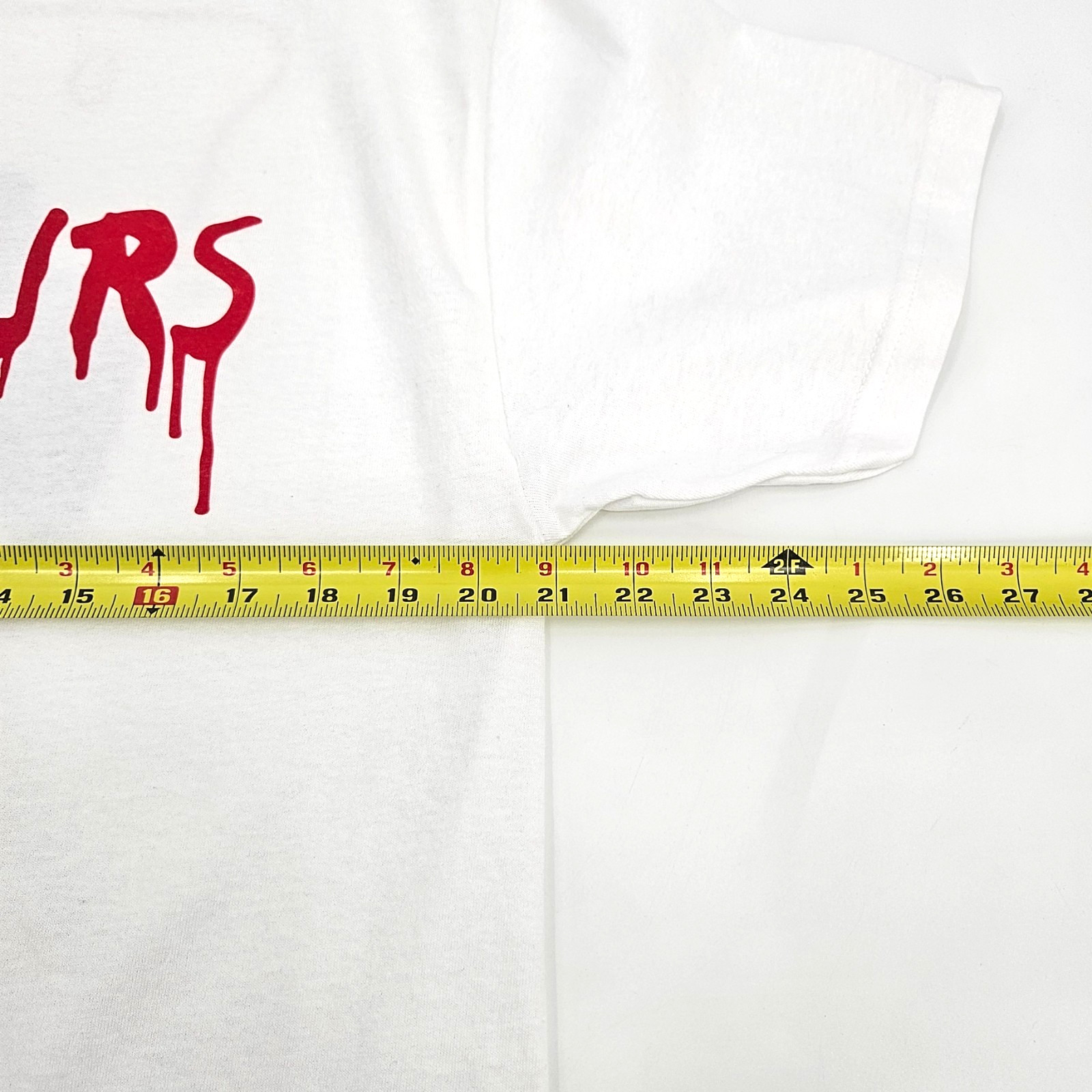 Official The Weeknd x Vlone After Hours Blood Drip T-Shirt White Tee Men's Large gallery