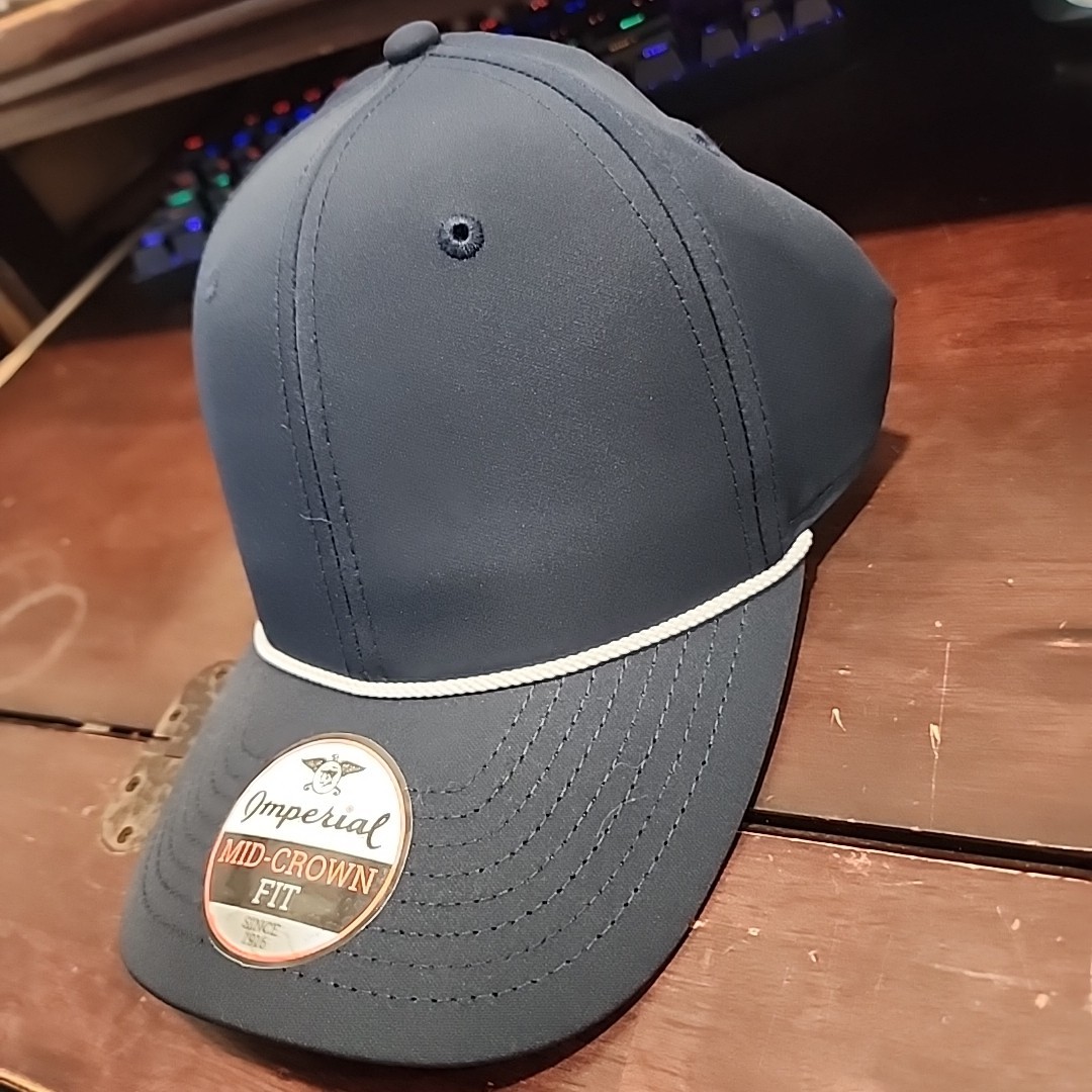 Imperial The Wingman Cap - Dark navy blue with white string gallery