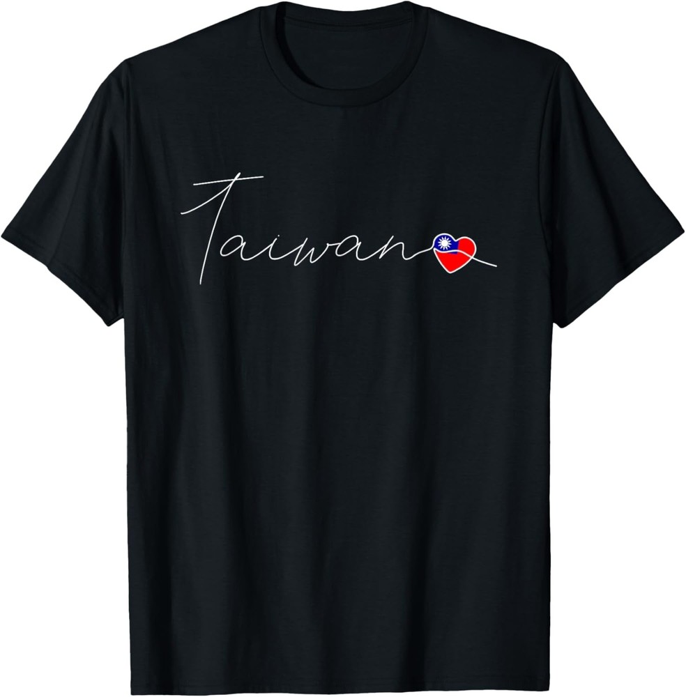 TaiwanÂ  Simple Love Taiwanese Flag Heart on Taiwan T-Shirt