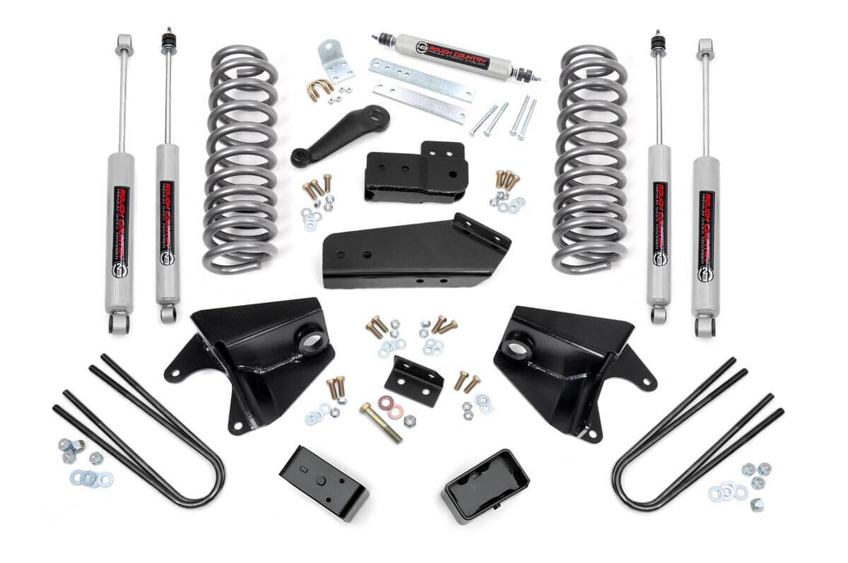 Rough Country 4″ Lift Kit with N3 Shocks 465.20 for 80-96 Ford F150 Pickup 4WD