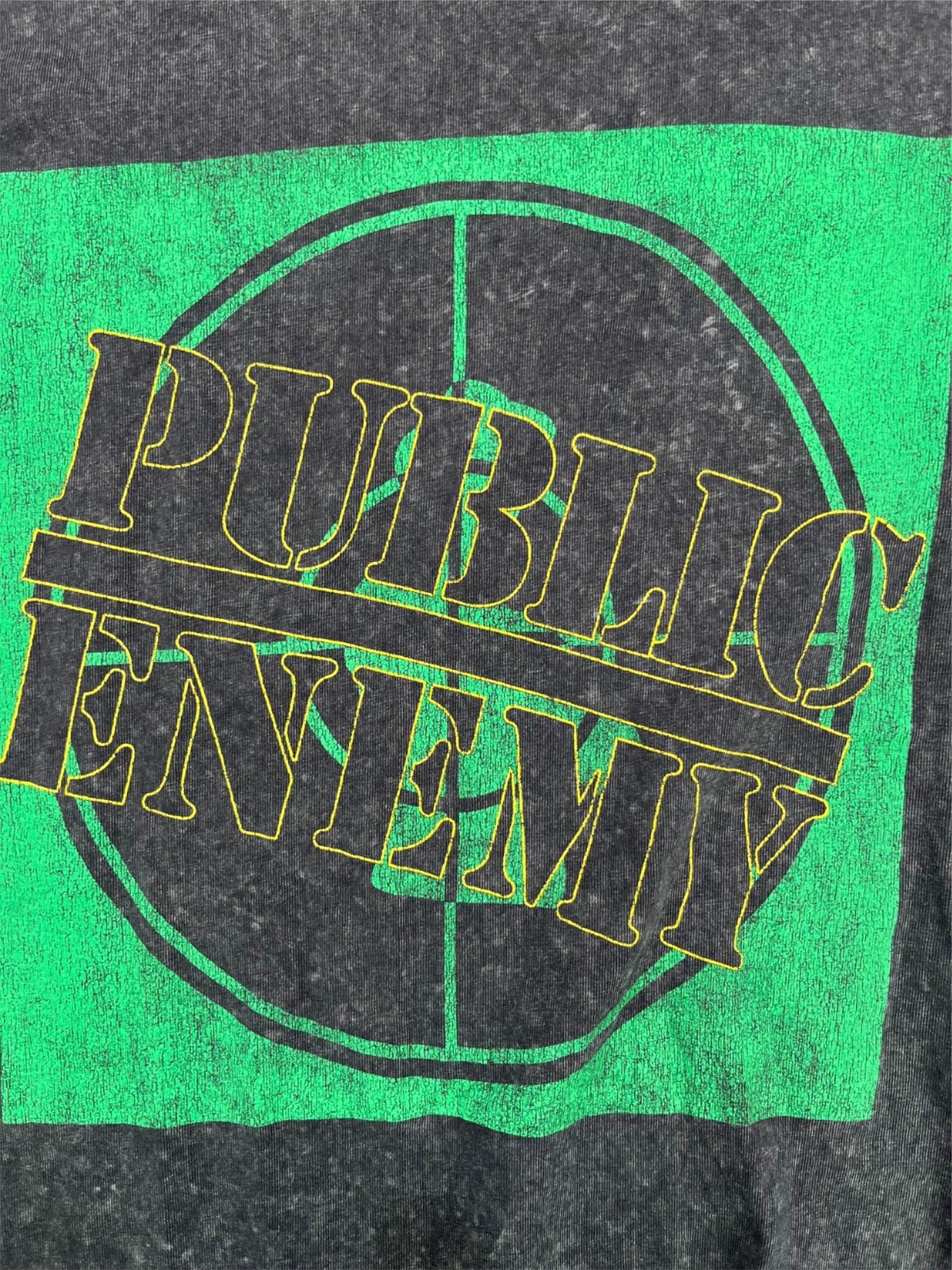 Public Enemy 2021 Official Hip Hop Band T-Shirt Crosshairs Logo Gray Size 2XS gallery