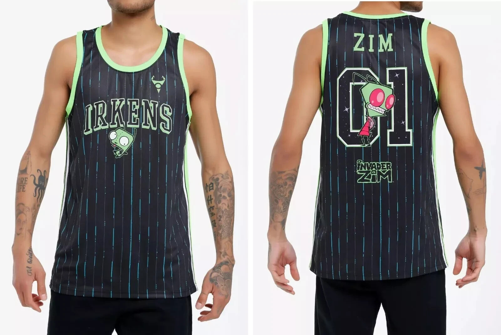 Invader Zim Basketball Jersey Style Knit Fabric Tank Top gallery