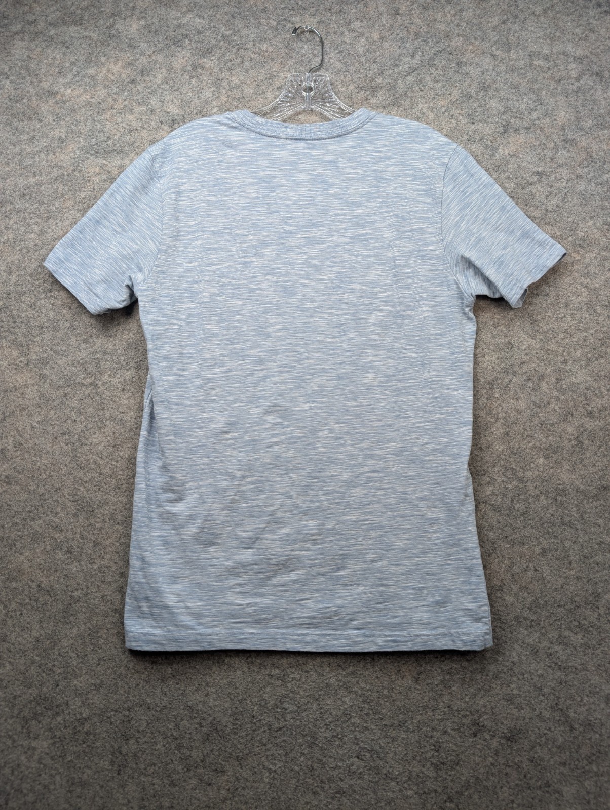 Express T Shirt Mens Medium Blue Flex Stretch V Neck Short Sleeve Comfort Preppy gallery