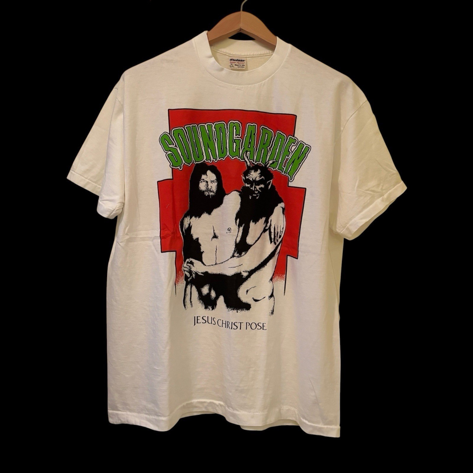 Vintage 1992 Sound garden Jesus Christ Pose Shirt 90s Rock Band Reprint Tshirt gallery