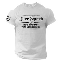 Free Speech 1st Amendment T-SHIRT American Patriotic 1776 America USA Freedom