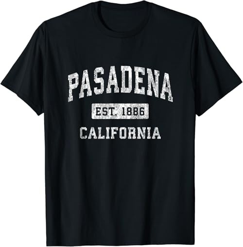 Pasadena California CA Vintage Established Sports Design T-Shirt