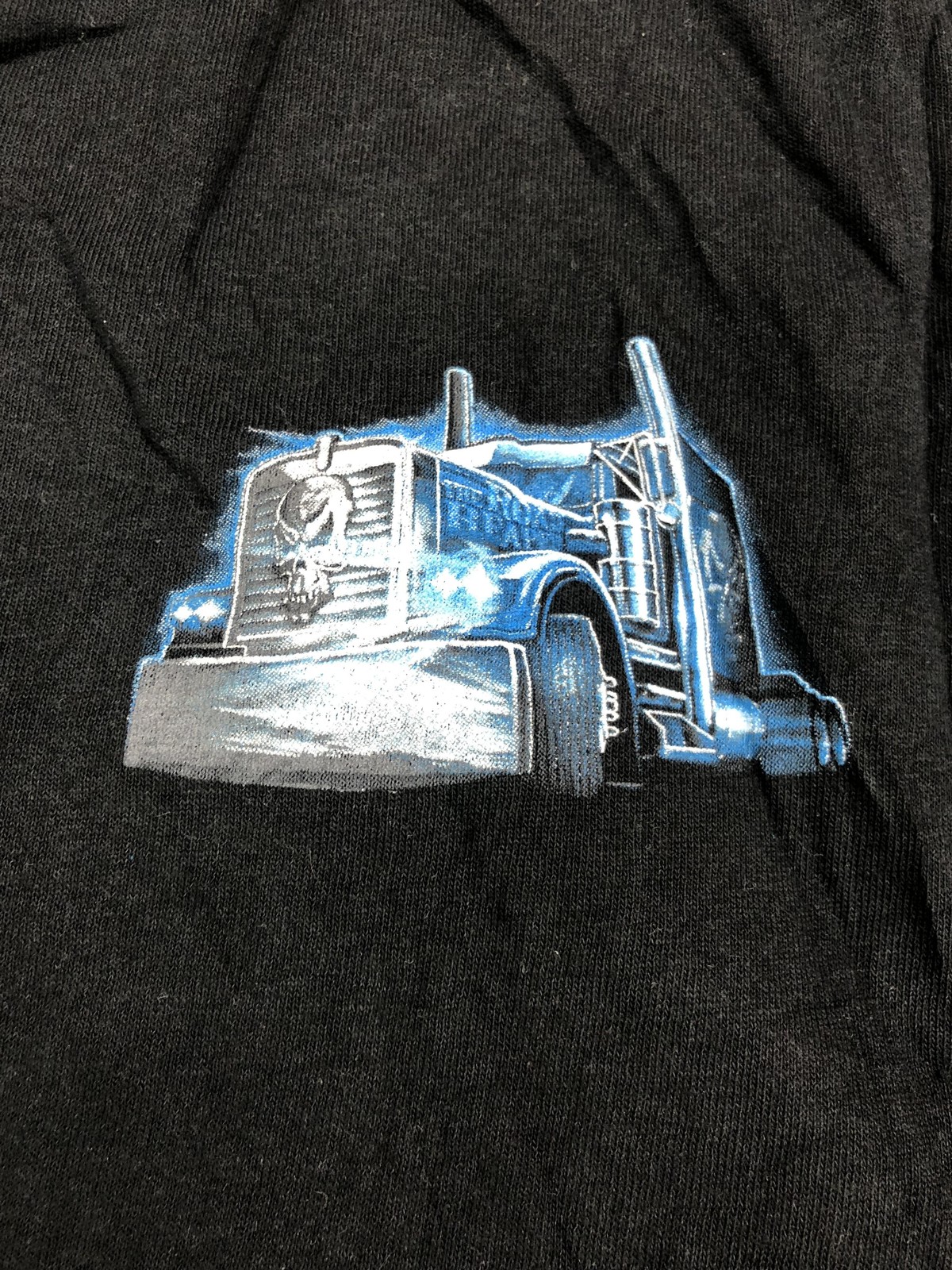 Delta Shirt Mens 2XL Black Grim Reaper Truck Road Reaper Graphic Horror Tee gallery