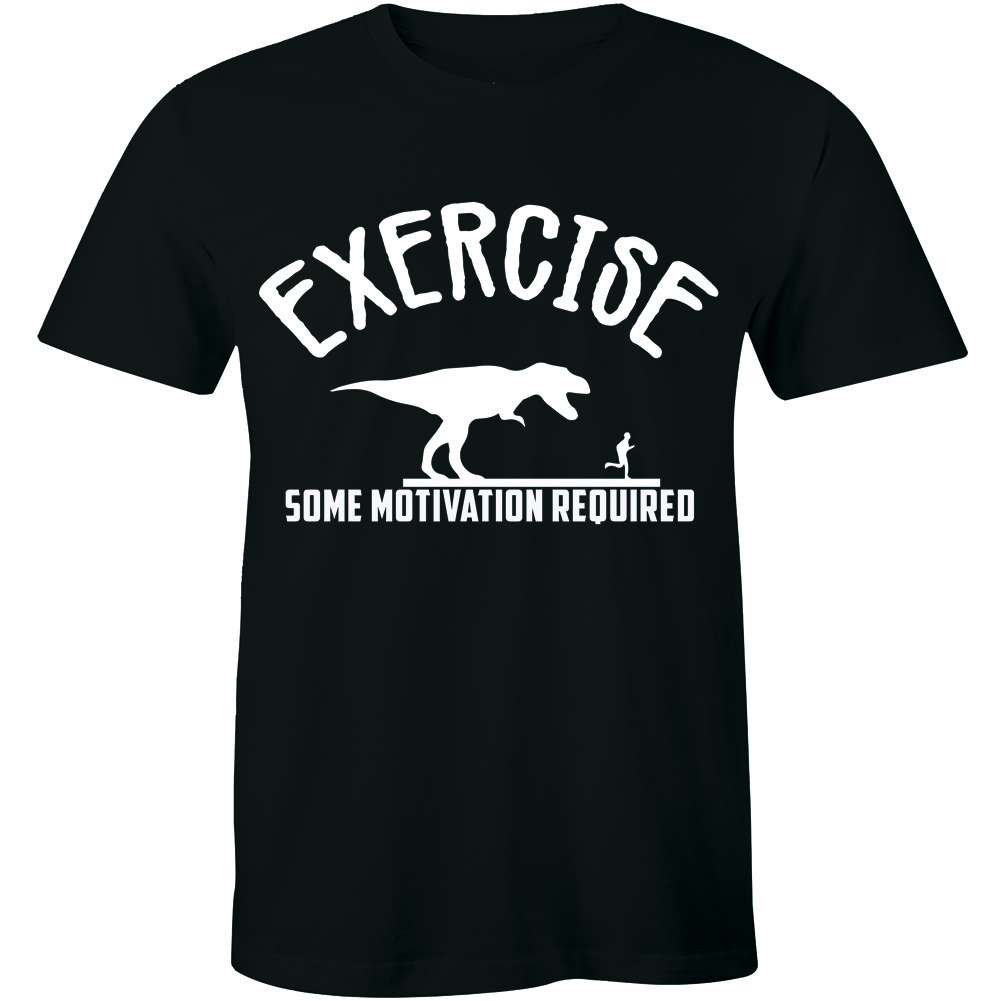 Exercise Some Motivation Required Shirt Funny Gym Fitness Training Lazy Tee