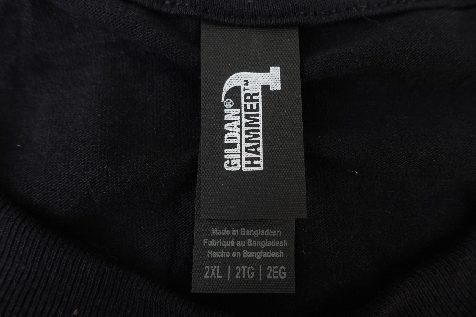 Gildan Hammer Men's Size 2XL Black Cotton Short Sleeve Crew Neck T-Shirt New gallery