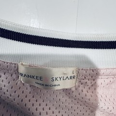 FRANKEE & SKYLARR Men’s Mesh Jersey V-Neck Graphic T-Shirt Pink Size L
