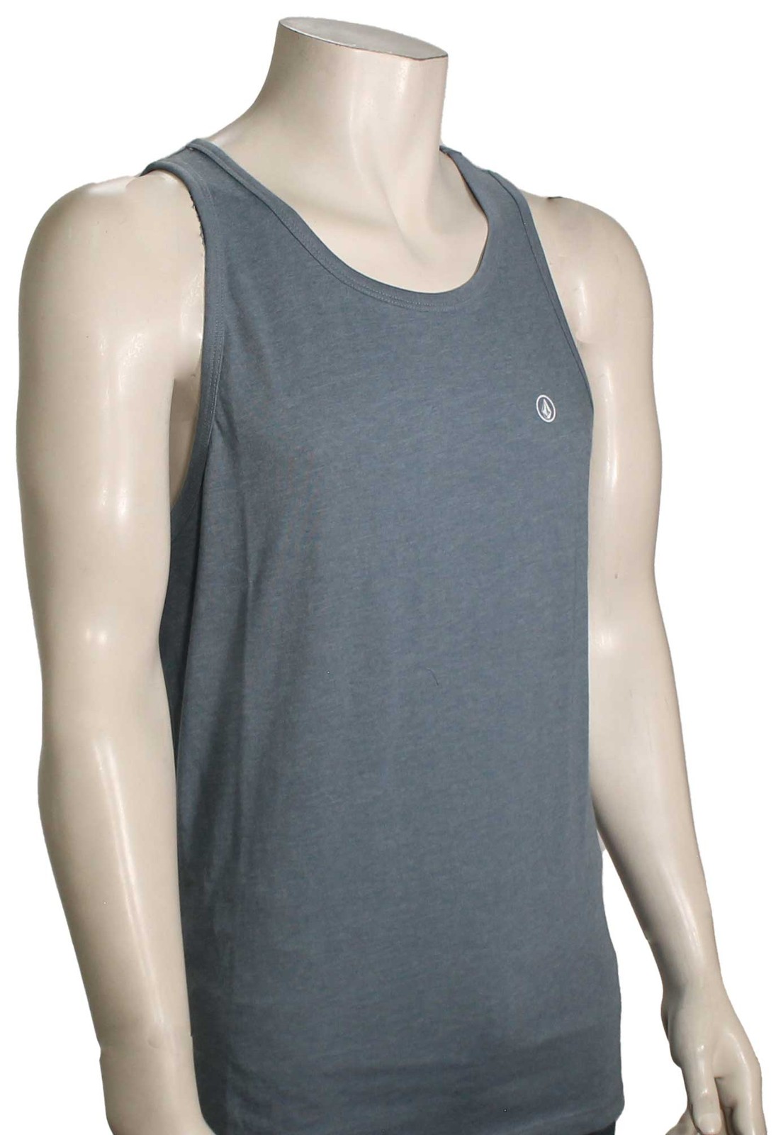 Volcom Solid Heather Tank – Stone Blue – New