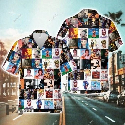 TRENDING David Bowie Album Collage Hawaiian Shirt Unisex S-6XL BL2541 gallery