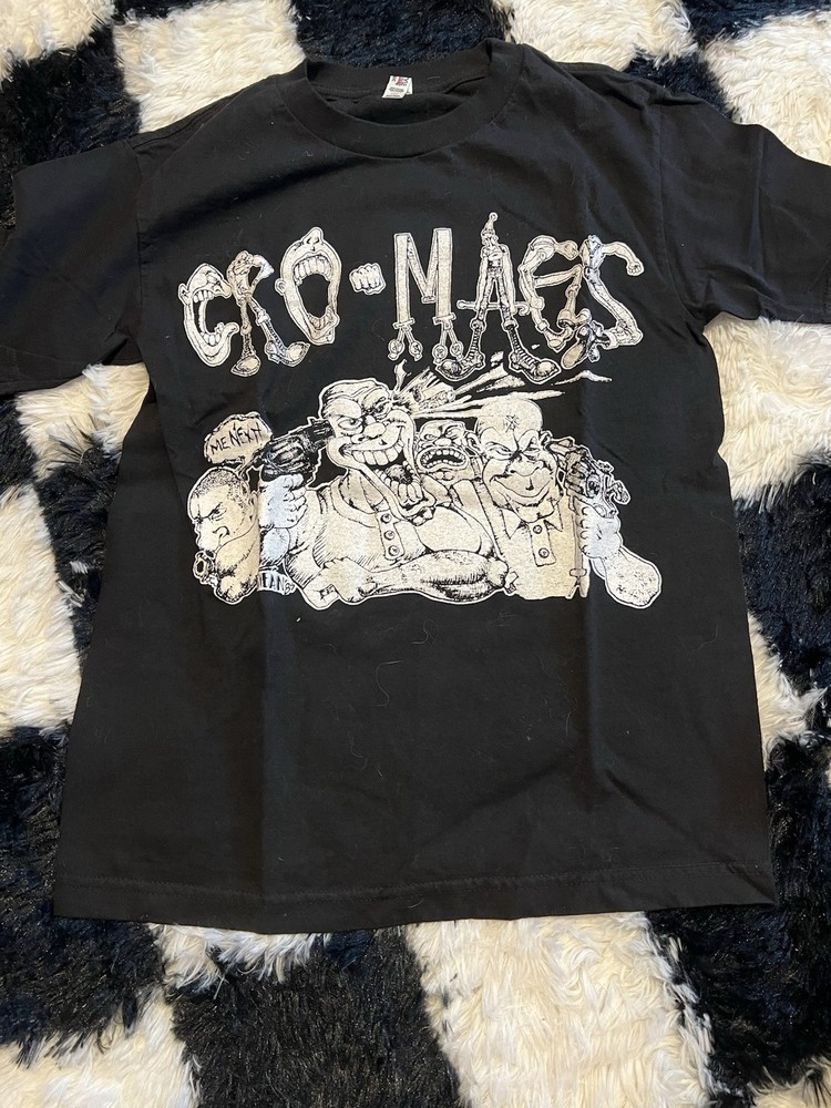 AAA Alstyle Classic Cro-Mags Band Graphic Tee Men’s S Black Crew Neck