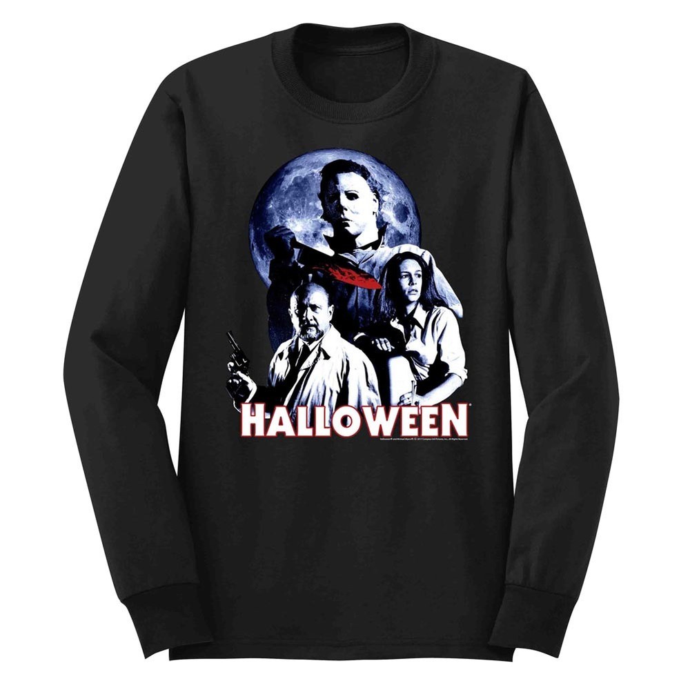 Halloween Long Sleeve T-Shirt Characters Black Tee