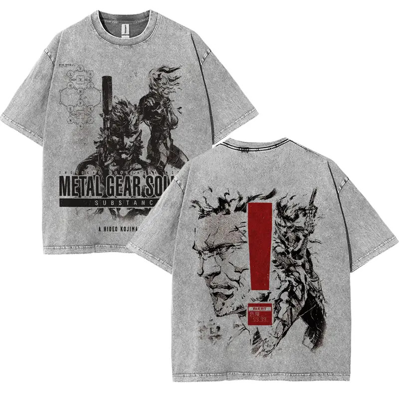 Metal Gear Solid 2 - Big Shell T-Shirt Game Graphic Tee Streetwear T-Shirt gallery