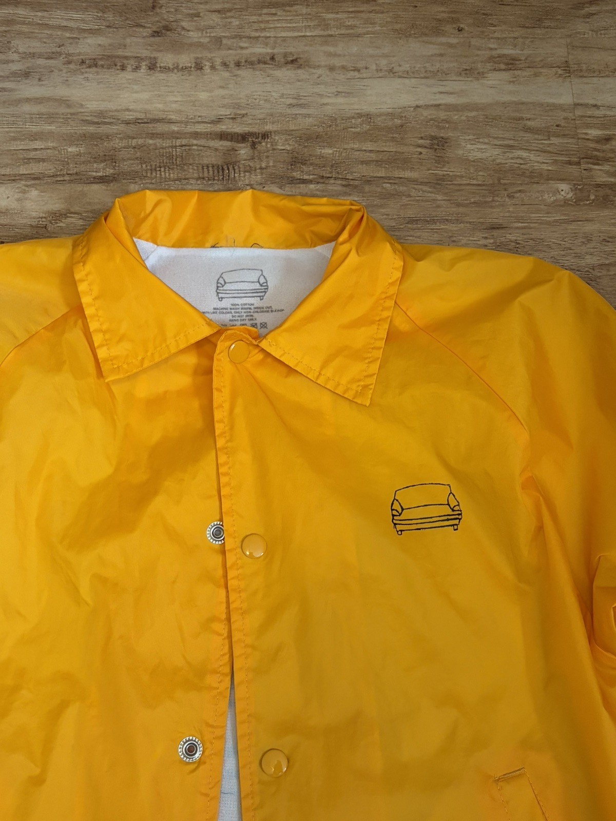 RARE Brockhampton Golf Wang Merch VX Coaches Jacket Size S Yellow Orange
