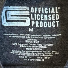 Shelby Cobra Racing TShirt Medium Charcoal Grey Fifth Sun Flocked Graphic
