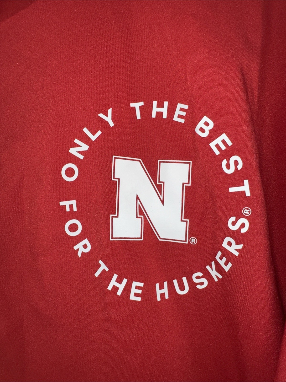 NWT Adidas AeroReady Red Nebraska CornHuskers Men’s Medium 1/4 Zip Jacket gallery