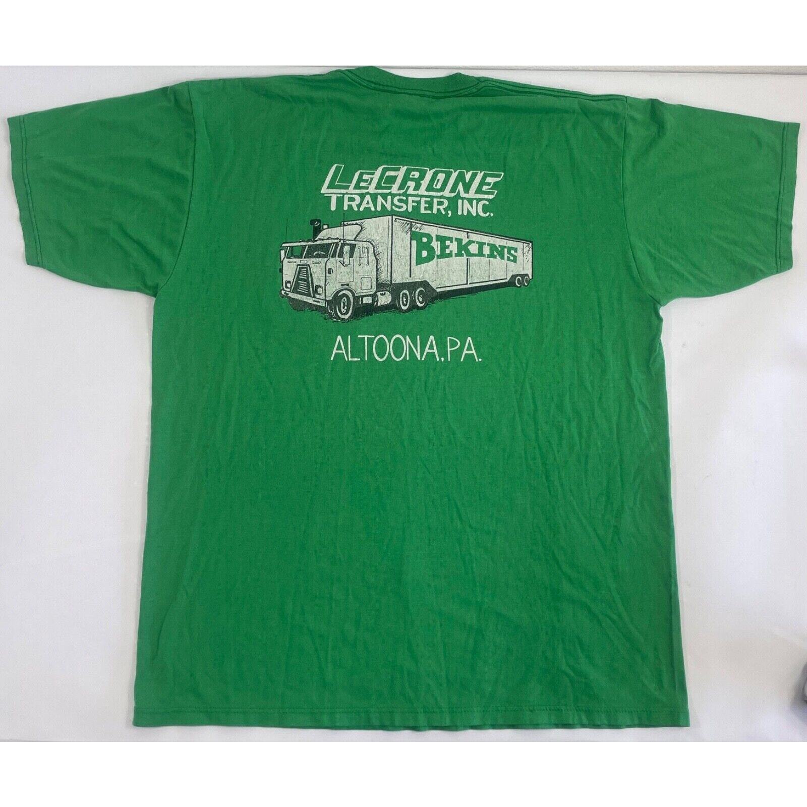 Vintage Bekins Trucker Tee Shirt XL 1990s Green gallery