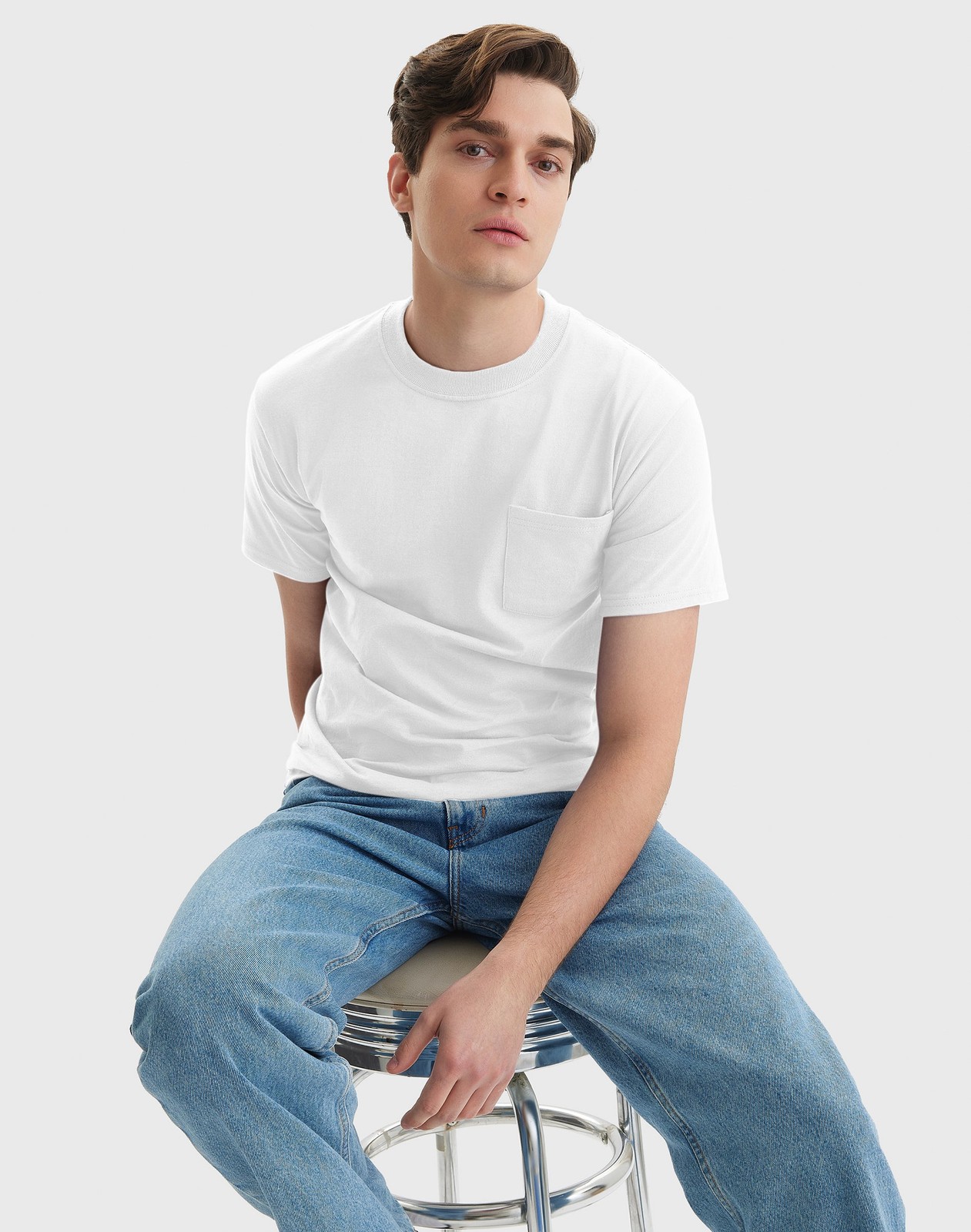 Hanes Beefy-T Unisex Cotton Pocket T-Shirt gallery