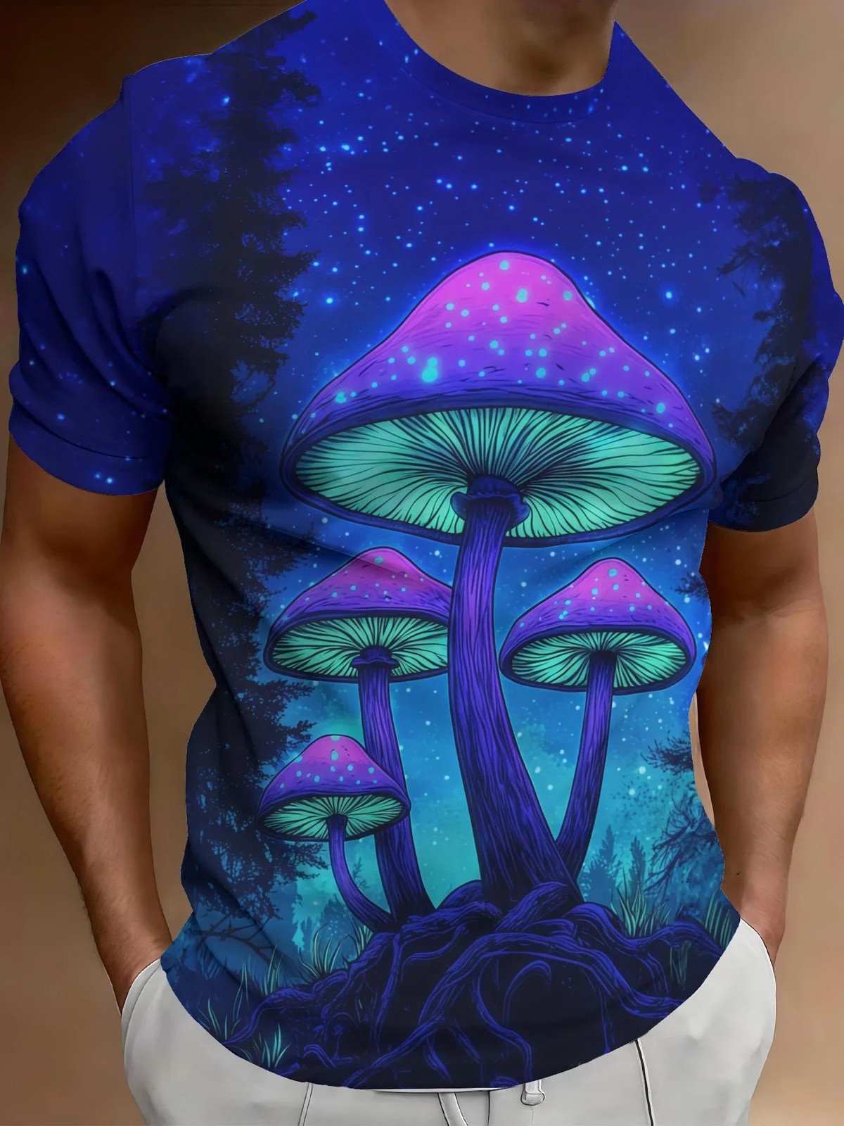 The Glowing Grove 3D Graphic Tee
