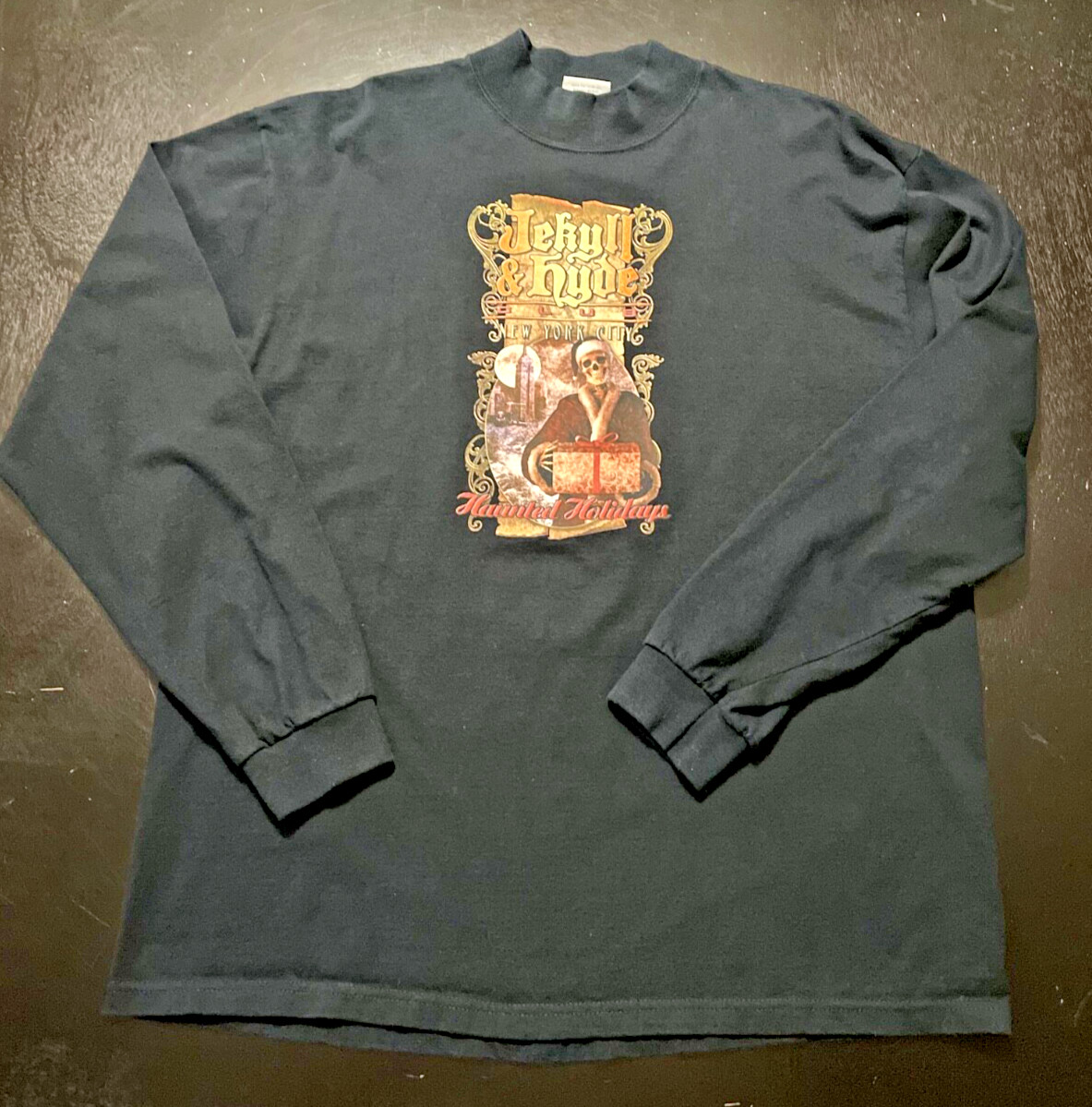Vintage JEKYLL & HYDE CLUB Haunted Holidays LS Shirt, Black, Size: Large gallery