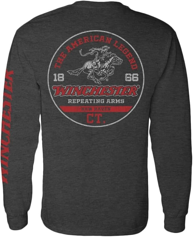 Winchester Pro - Rider in Circle Mens Long Sleeve Shirt gallery