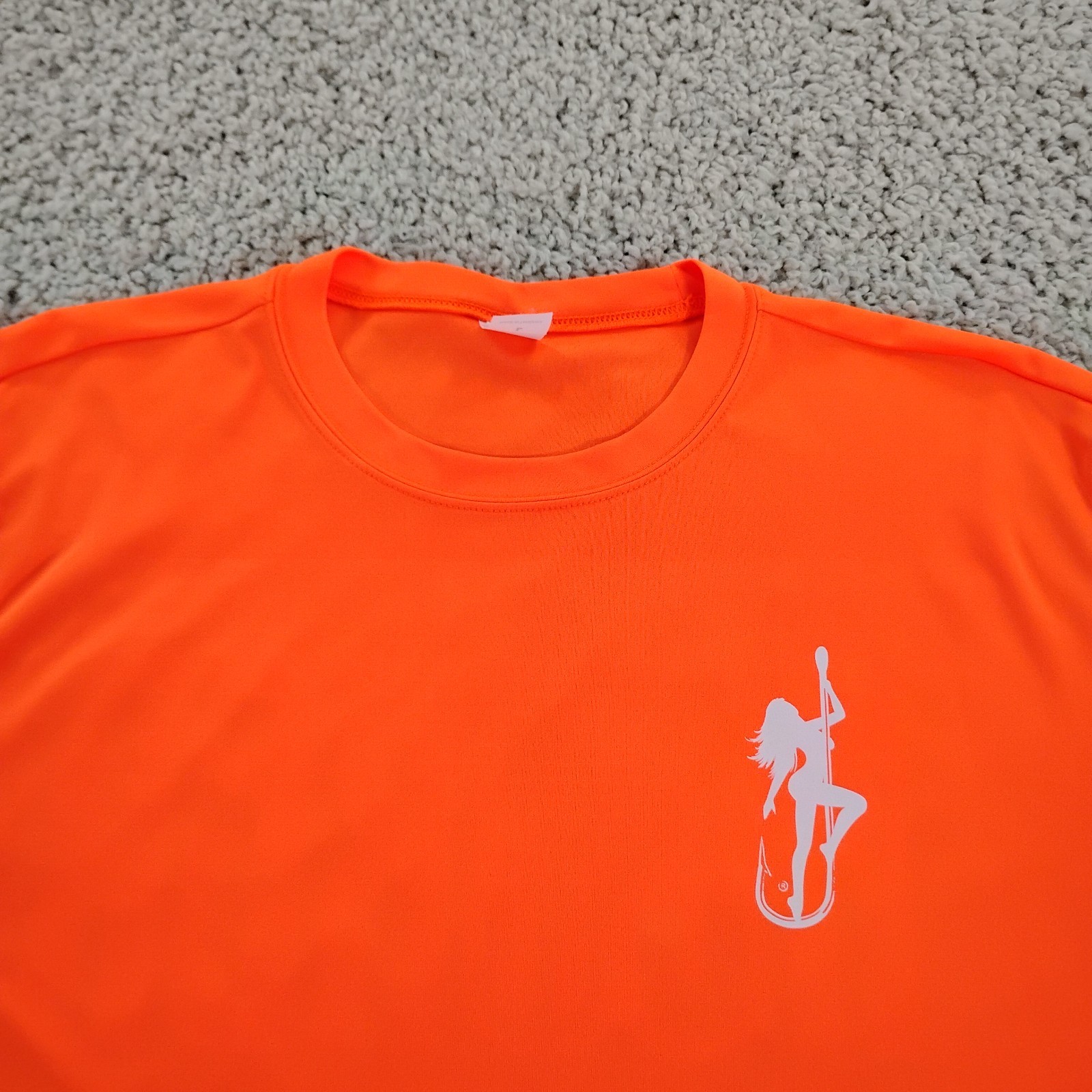 Dirty Hooker Shirt Mens Large Orange Performance Fishing Beach Beer Outdoor A8 gallery