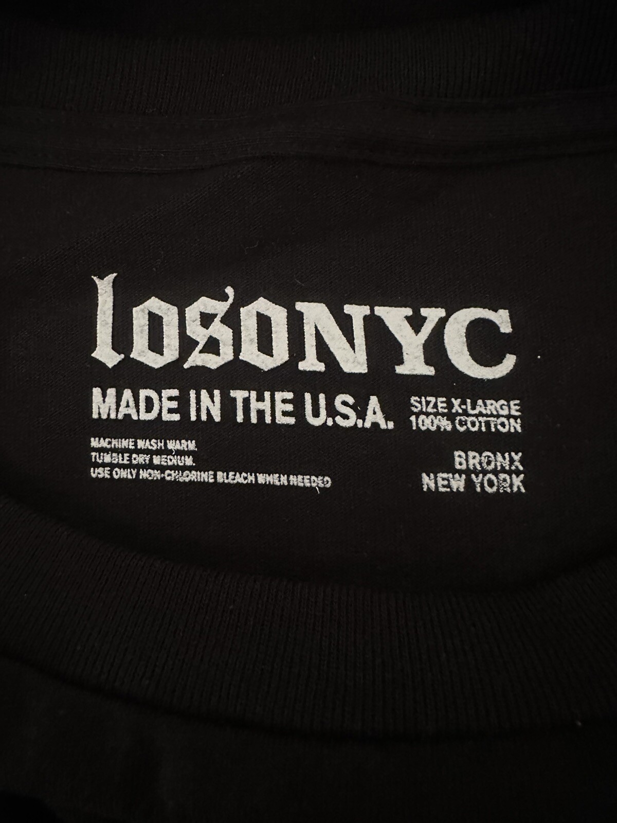Unknwn x Loso NYC Santa Muerte Pendant Tee XL Black Lebron James Shirt gallery