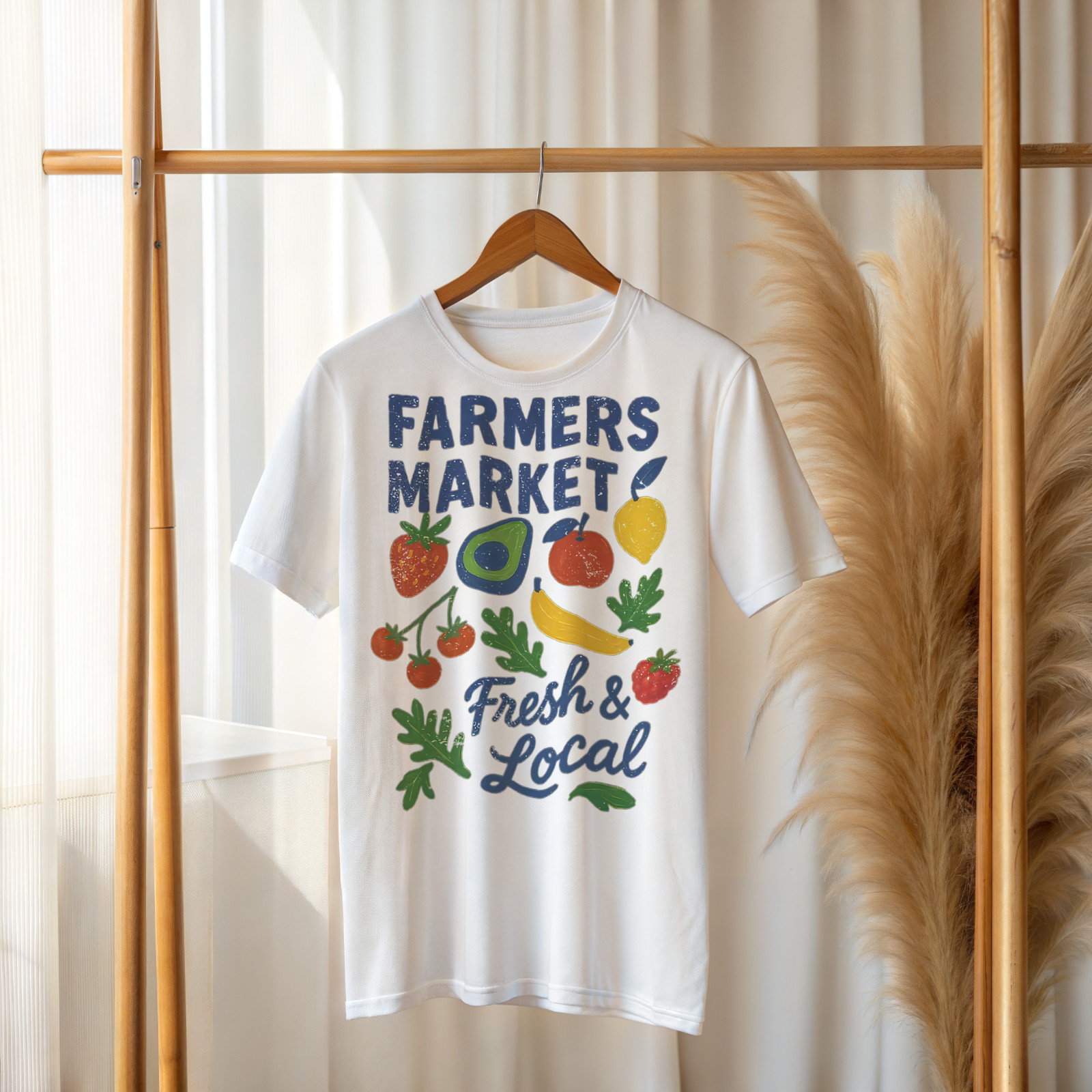 Farmers Market T-Shirt Fresh & Local Organic Produce Graphic Tee Unisex A67 gallery