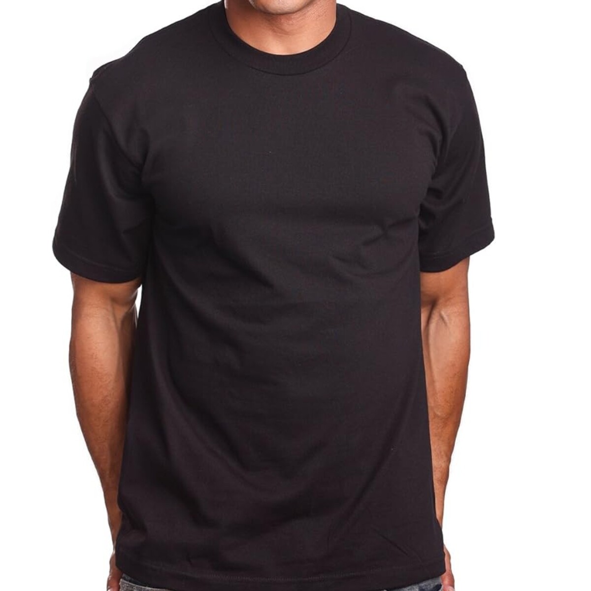 Pro5 Heavy Duty Crew Neck Men's T Shirt Short Sleeve Black 100% Cotton M-XXL gallery