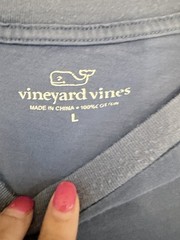 Vineyard Vines Men’s Blue Whale Graphic Pocket T Shirt Size Large