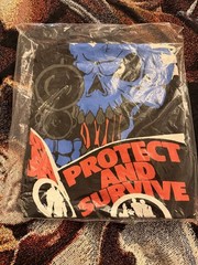 Half Evil 333 Protect And Survive Ready To Die T Shirt Size Large L Brand New